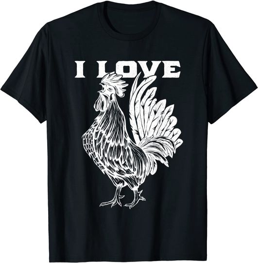 Discover I Love Cock T-shirt  Rooster Lover I Love Roosters