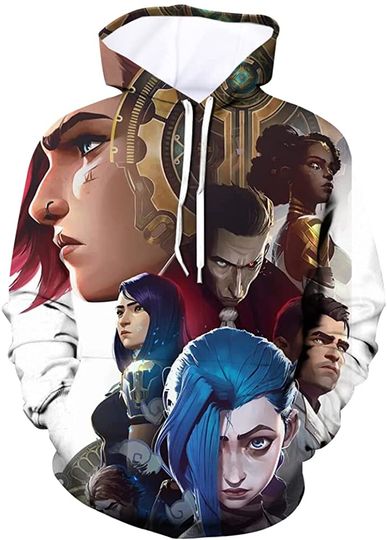 League Of Legend Arcane 3D Printed Hoodie