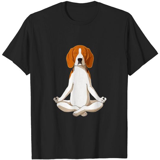 Discover Yoga Dog Beagle Unisex T-Shirt