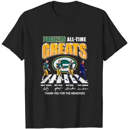 Packers Teams Abbey Road All Time Greats T-Shirts