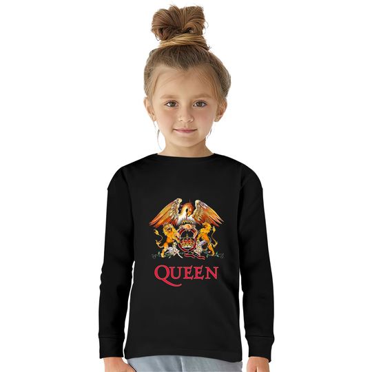 Queen Classic Crest Rock Band Kids Long Sleeve T-Shirt