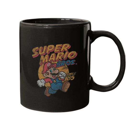 Mario Mugs Super Mario Bros. Since '85 Vintage Poster