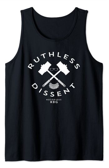 RBG Ruth Bader Ginsburg Ruthless Dissent Equality Feminist Tank Top