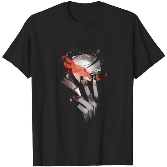 Anime Black Butler Sebastian Michaelis T Shirt Men's Leisure Cotton O-Neck Short Sleeves Tops