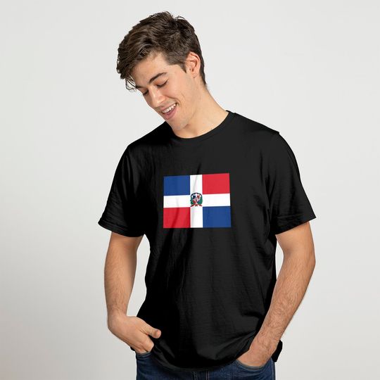 AIFRIS Dominican Republic Flag Cotton T-Shirt