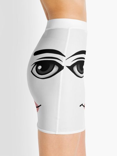 Roblox Woman Face Mini Skirt