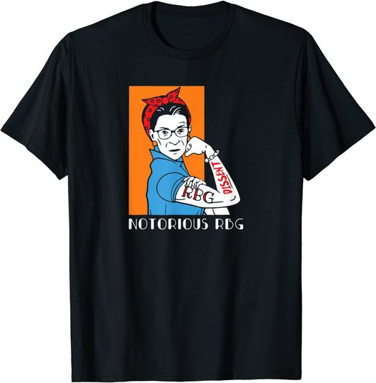 Vintage I dissent Notorious Ruth Bader Ginsburg Feminist T-Shirt