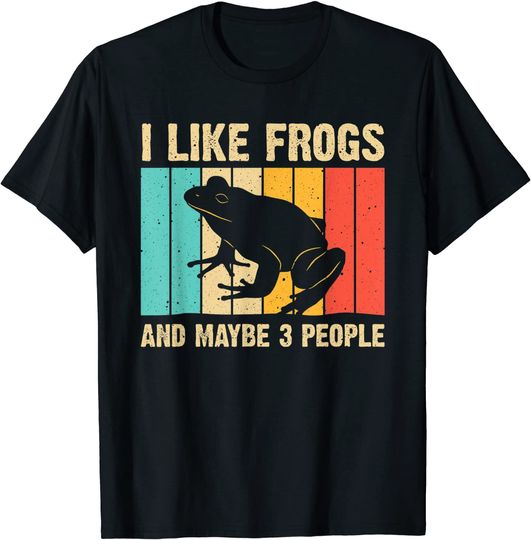 Cute Frog Design For Toad Lover Men Women Amphibian Animals T-Shirt