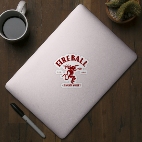 Vintage Fireball - Whiskey - Sticker