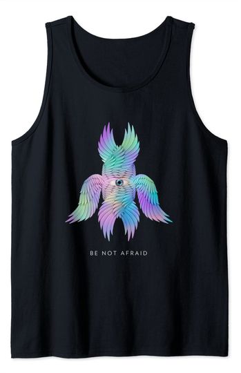 Biblically Accurate Angel Tank Top BE NOT AFRAID Rainbow Seraph