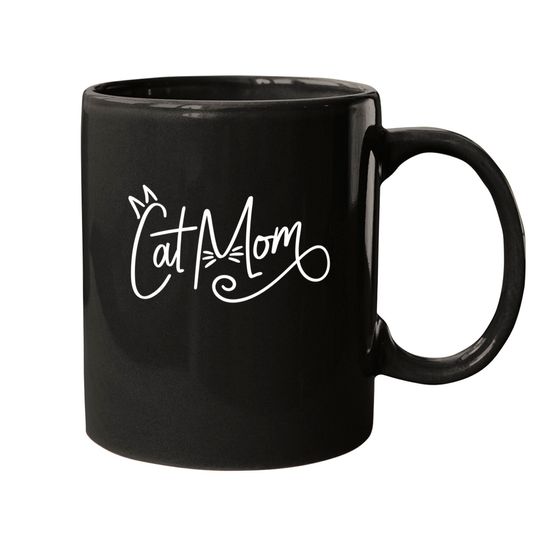 Pretty Cat Mom Design Coffee Mug