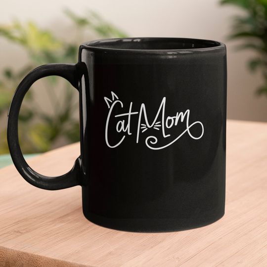 Pretty Cat Mom Design Coffee Mug