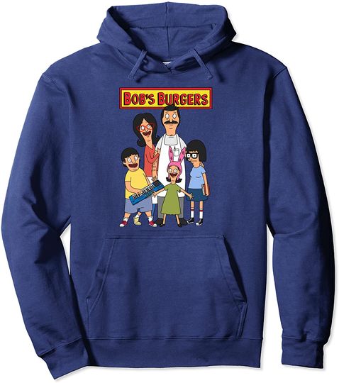 Bob's Burgers New Family Pose with Logo Pullover Hoodie