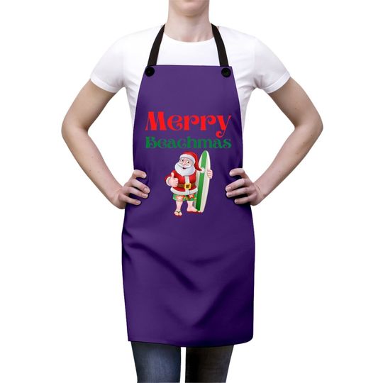 Merry Beachmas Surfing At The Beach Classic Aprons