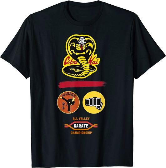 Logo Cobra Kai T-Shirt Cobra Kai All Valley Gym Logo Competition