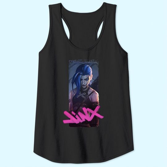 Arcane Jinx League Of Legend Tank Tops