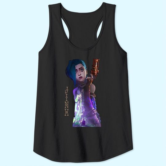 Arcane Jinx League Of Legend Tank Tops