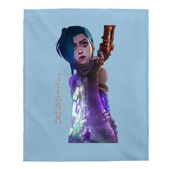 Arcane Jinx League Of Legend Baby Blankets