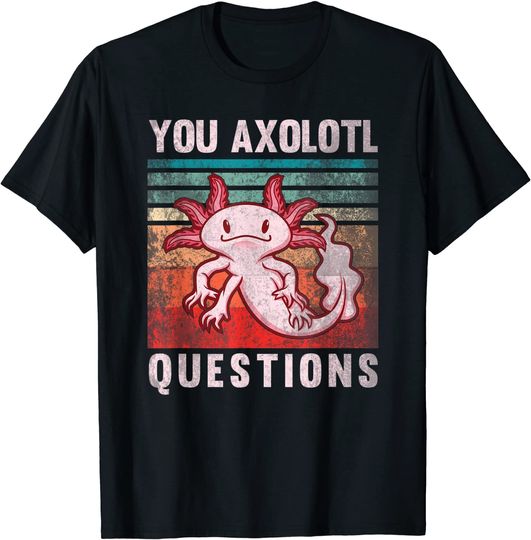 retro 90s axolotl funny you axolotl questions T-Shirt