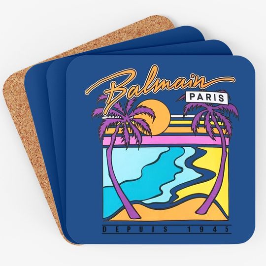 Rubber Paris Logo Coasters