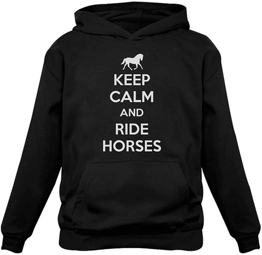 Discover Horse Women Hoodie Keep Calm Ride Horses
