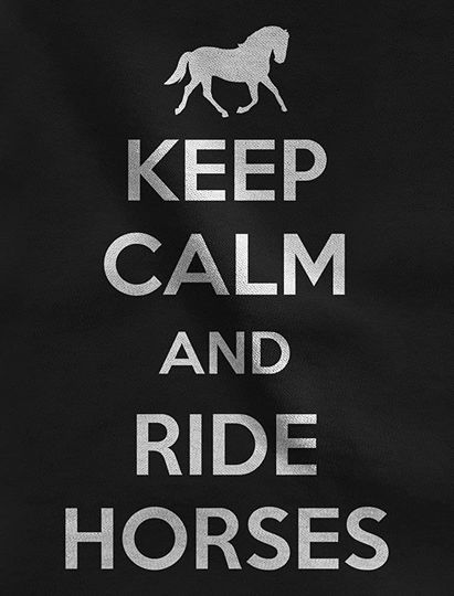 Horse Women Hoodie Keep Calm Ride Horses