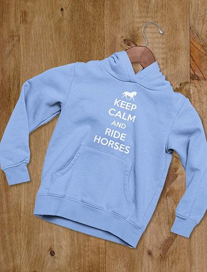 Horse Women Hoodie Keep Calm Ride Horses
