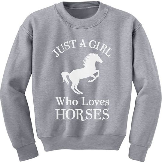 Horse Women Sweatshirt A Girl Who Loves Horses