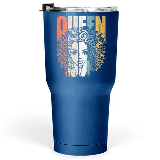 African American Tumbler 30 Oz For Educated Strong Black Woman Queen Tumbler 30 Oz