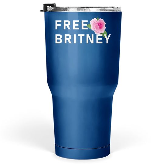 Free Britney Pink Rose Tumbler 30 Oz