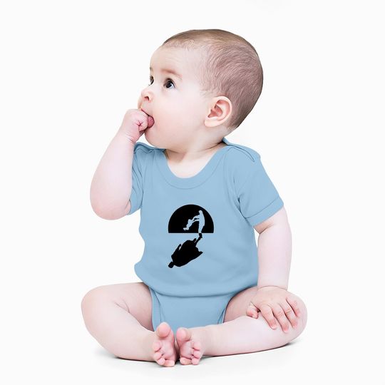 Super Dad Shadow Funny Baby Bodysuit Novelty Vintage Fathers Day Hero Baby Bodysuit