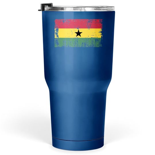 Ghana Ghanaian Flag Gift Football Tumbler 30 Oz