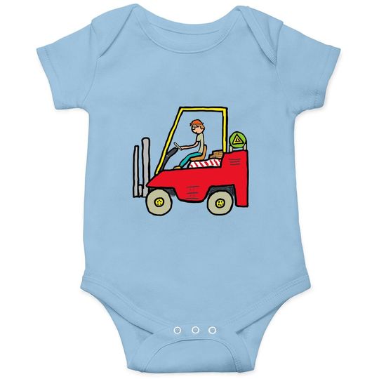 Forklift Truck Baby Bodysuit