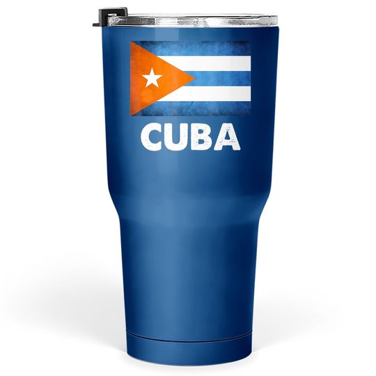 Cuba Cuban Flag Tumbler 30 Oz