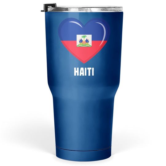Haiti Flag Tumbler 30 Oz