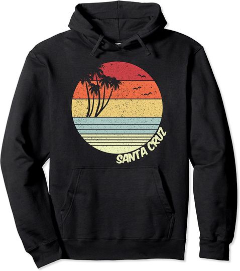 Santa Cruz California Beach Vacation Souvenir Pullover Hoodie