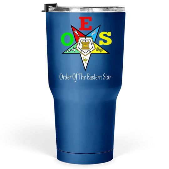 Oes Order Of The Eastern Star Logo Symbol Tumbler 30 Oz