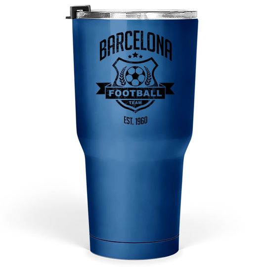 Grunge Spain Barcelona Gameday Sport Soccer Fan Gift Tumbler 30 Oz