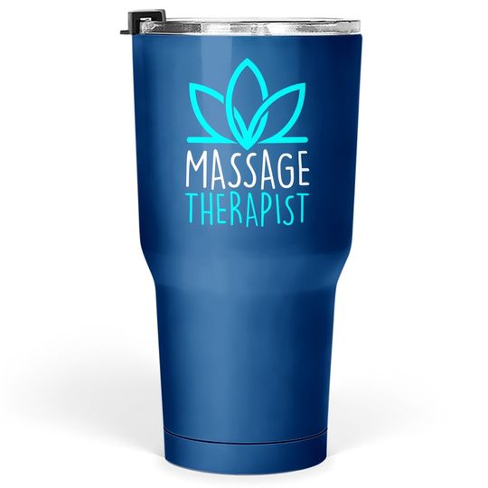 Massage Therapist Gift Blooming Flower Massage Therapy Tumbler 30 Oz