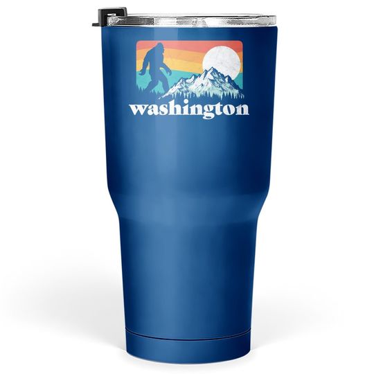 State Of Washington Pacific Northwest Bigfoot Mountain Tumbler 30 Oz
