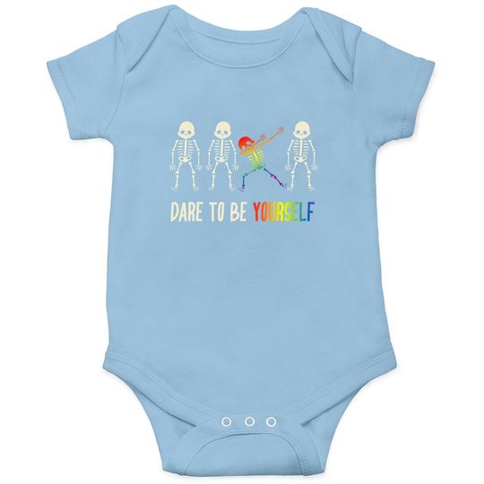 Dare To Be Yourself Baby Bodysuit | Cute Lgbt Pride Baby Bodysuit Gift