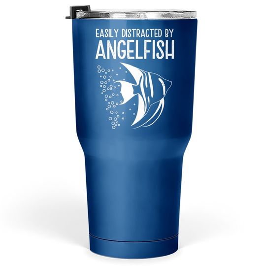 Vintage Angelfish Quotes For Fish Keepers Tumbler 30 Oz