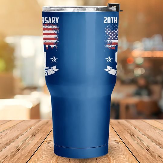 Patriot Day 2021 Never Forget 9-11 20th Anniversary Tumbler 30 Oz