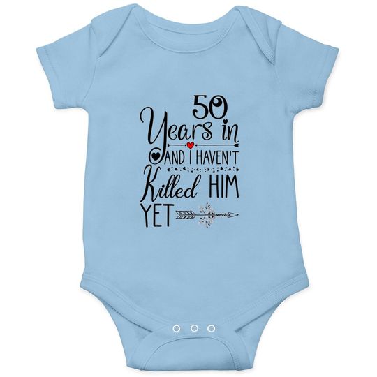 50th Wedding Anniversary Gift For Her 50 Years Of Marriage Premium Baby Bodysuit
