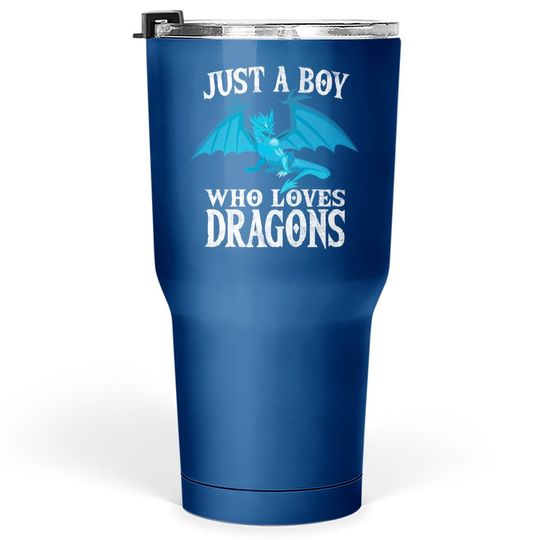 Just A Boy Who Loves Dragons Dragon Costume Gift Tumbler 30 Oz