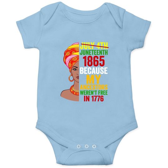 Juneteenth Queen Melanin African American Tee Baby Bodysuit