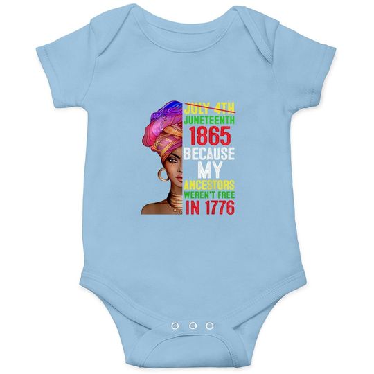 Juneteenth Queen Melanin African American Baby Bodysuit