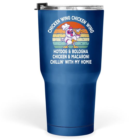 Chicken Wing Chicken Wing Hotdog And Bologna Funny Tumbler 30 Oz