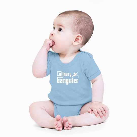 Culinary Baby Bodysuit, Cooking Baby Bodysuit, Culinary Gangster Baby Bodysuit, Butcher Baby Bodysuit