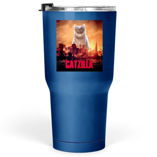 Catzilla Cat Kitten Lover Premium Tumbler 30 Oz